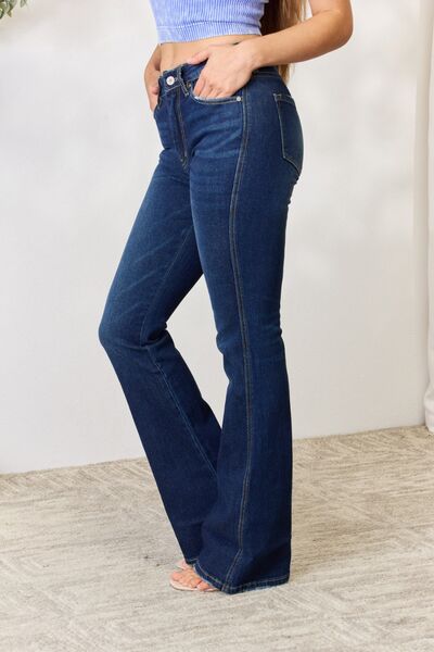 Kancan Full Size Slim Bootcut Jeans - Moonlight Boutique