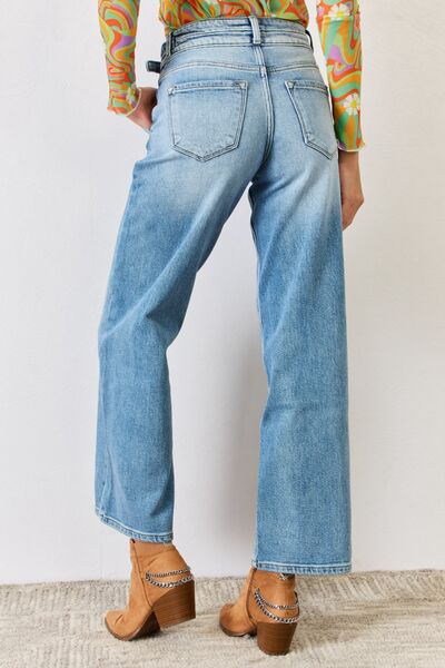 Kancan High Waist Wide Leg Jeans - Moonlight Boutique