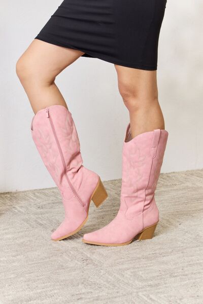 Forever Link Knee High Cowboy Boots - Moonlight Boutique