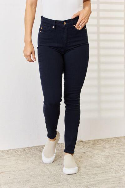 Judy Blue Full Size Garment Dyed Tummy Control Skinny Jeans - Moonlight Boutique